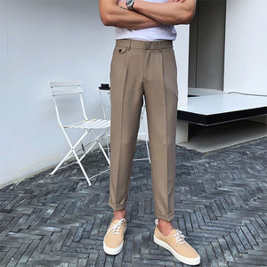 Pantaloni Casual da Uomo <span class=keywords><strong>Color</strong></span> Kaki, Vendita Calda, Stile Outdoor, Tinta Unita, Pantaloni Eleganti - Product Image 1