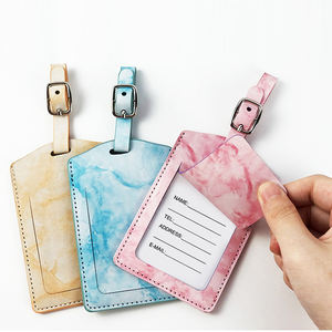 Etiquetas de Equipaje Personalizadas de Cuero PU Sublimado, Etiquetas de Maleta de Cuero con Logotipo Personalizado - Product Image 1