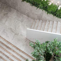 Newstar – panneau de terrasse en marbre naturel gris, décoration d'intérieur et d'extérieur