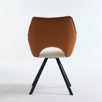 Fauteuil lounge moderne en velours microfibre de style nordique - Canapé de luxe pour salon, salle à manger, hôtel, base pivotante ultra-confortable