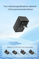 Adaptador de Corriente para Raspberry Pi 5, Cargador PD27W 5.1V5A con Conector TIPO-C, Convertidor de Corriente CA/CC, Excelente Carga para Raspberry Pi 5