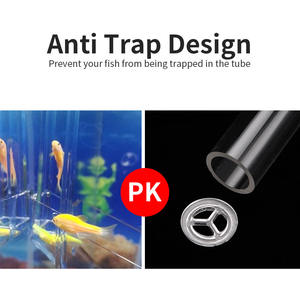 고화질 친환경 플라스틱 어항 피더 새우 거실 수족관 액세서리를위한 현대 유리 먹이 상자 - Product Image 5