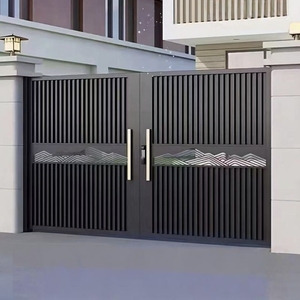 <span class=keywords><strong>Portail</strong></span> de villa de luxe en aluminium pour jardins extérieurs et cours avant aux Philippines – Clôture extérieure en alliage d'aluminium - Product Image 5
