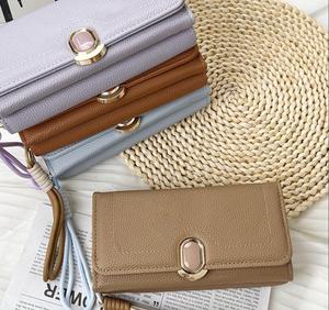 2026 New Women's Pu Leather Wallet Lightweight Long Clutch <b>Bag</b> with Polyester Lining Multi-Functional <b>Coin</b> Card Holder - Product Image 6