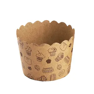 Ychon Baking Muffin Paper Cups Heavy Duty cupcake liners standard size grease proof Kraft Paper Cupcakes Greaseproof Wrappers