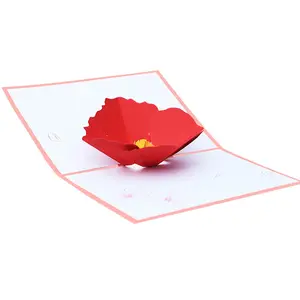 XINDUO manufacturers directly for the original 3d greeting card flower Corydalis beauty three-dimensional class