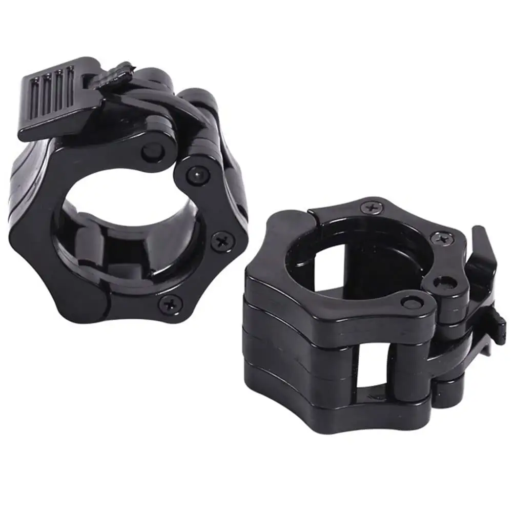 Barbell Clamps Spinlock Dumbbell Clips Weight Lifting Bar Lock Quick Release Professional Barbell Buckle Collars