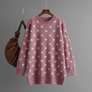 <span class=keywords><strong>Pull</strong></span> en tricot long à motif jacquard, nouvelle collection automne-hiver, grande taille - Product Image 5