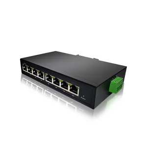 이더넷 산업용 스위치 8 포트 10/100/1000M VLAN QOS 멀티캐스트 IGMP 트렁킹 그룹 관리 스위치