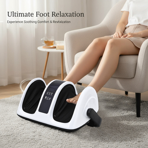 Masajeador Eléctrico de <span class=keywords><strong>Piernas</strong></span> y Pies con Compresión de Aire y Vibración para Debajo del Escritorio, Equipo de Relajación Shiatsu para la <span class=keywords><strong>Circulación</strong></span> Sanguínea - Product Image 4