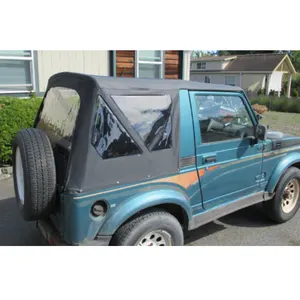 Soft Top for Suzuki Samurai JSA (J) year 82-03, with Clear Windows