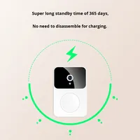Sonnette sans fil intelligente FY831, contrôlée par application Wi-Fi, design barre, batterie intégrée, écran OLED, 1080p HD, compatible iOS, vente en gros