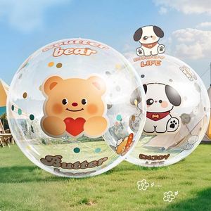 Pelota de Playa Inflable, Balón Burbuja Transparente Gigante de Alta Elasticidad para Jóvenes de 7 a 14 Años, Juguete de Playa para Padres e Hijos - Product Image 5