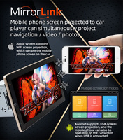 Henaml2DIN Stereo mobil Android, Stereo Multimedia mobil Android 10.1 inci layar IPS dapat diputar otomatis Wifi GPS tanpa kabel