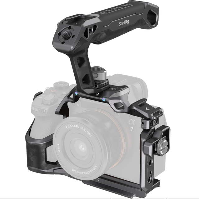 For 3708 Basic Cage Kit 'Rhinoceros' for 7R V/7 IV/7S III Durable Aluminum Alloy Portable Camera Cage