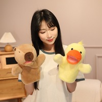 Boneka Tangan Kapibara Realistis, Mainan Plush Simulasi Hiu, Boneka Hewan Lembut, Alat Peraga Pertunjukan Anak, Hadiah Edukatif, Grosir