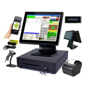 Manufacturer Factory 15 inch full-flat lcd monitor POS PDV with two screen