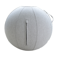 Ballon de Pilates et de Yoga Leadershow gonflable 65 cm en PVC écologique, durable, souple, léger, antidérapant, avec fonction de massage, lavable