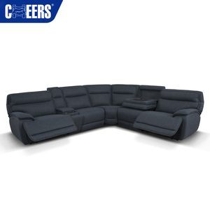 MANWAH CHEERS Ensembles modulaires modernes pour salon, canapé d'angle inclinable en tissu pour salon - Product Image 3