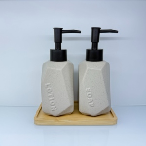 Juego <span class=keywords><strong>de</strong></span> Dispensadores <span class=keywords><strong>de</strong></span> Jabón <span class=keywords><strong>de</strong></span> Cerámica con Bomba Negra para Baño y Cocina, <span class=keywords><strong>Dispensador</strong></span> <span class=keywords><strong>de</strong></span> Jabón Líquido Elegante para Decoración <span class=keywords><strong>de</strong></span> Encimera - Product Image 4
