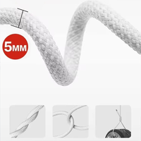 Cable de Datos USB-C a C de Carga Rápida de 5A, 1m 2m, 240W, Trenzado de Nailon de 5MM, para iPhone 15/16 Pro Max e Impresora, Gran Venta