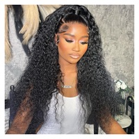 Perruque Lace Frontal Wig bouclée birmane, extensions de cheveux de différentes couleurs, tissage en lot ondulé naturel, double tirage