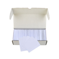 Carte RFID passive en PVC blanc vierge 13,56 MHz pour contrôle d'accès intelligent et gestion hôtelière (vente en gros)