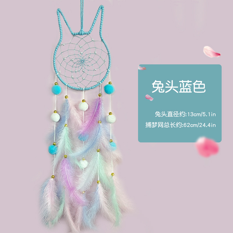 Boule de poils de lapin-bleu