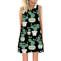 Robes d'été personnalisées sur commande, taille haute, ourlet cintré, légères, décontractées, à imprimé floral pour femmes