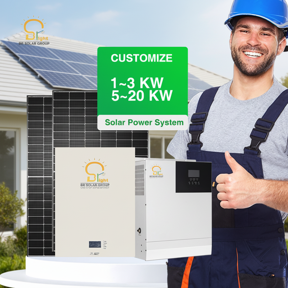 BR SOLAR Home Energy Storage Battery System 10kw Solar Hybrid Energy ...