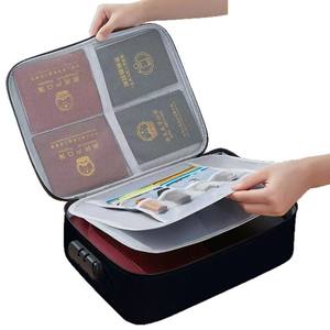 Organisateur de bureau, sac de rangement pour documents, grande capacité, rectangle, couleur unie, polyester, rangement à domicile, porte-passeport AY002-12 - Product Image 2