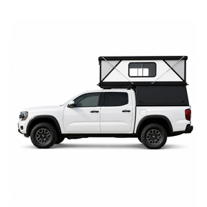 Camper de camionnette demi-porte manuel étanche pour extérieur, en alliage <span class=keywords><strong>d</strong></span>'aluminium, pour Ranger Hilux <span class=keywords><strong>D</strong></span>-Max, idéal pour le camping tout-terrain (OEM) - Product Image 3