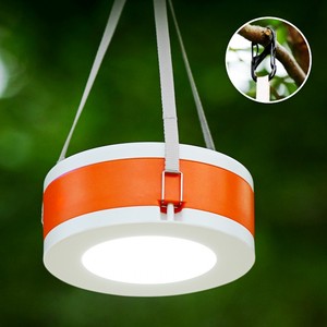 Luz LED colgante para tienda de campaña ABS, linterna de cadena recargable solar y USB clasificada IP65 con brillo ajustable RGB, LED, luz de tienda de campaña - Product Image 1