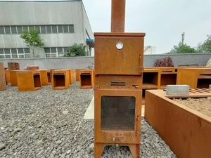 Vente directe en gros Four à pizza haut de gamme pour pizzeria, à bois, avec foyer et rangement pour bois - Product Image 6