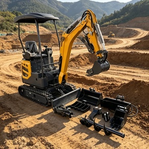 Mini-excavatrice la plus vendue, 1,6 tonne, Euro <span class=keywords><strong>5</strong></span>, CE EPA, pour travaux de terrassement, diesel, petite pelle multifonctionnelle sur chenilles, micro-pelleuse à vendre - Product Image 3