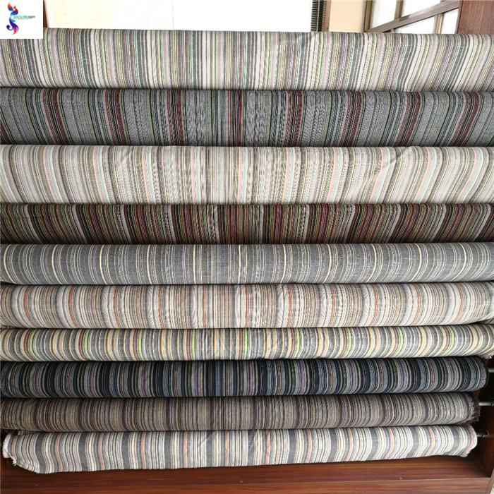 Top selling high quality wholesale linen cotton print  stock fabric