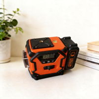 Niveau laser 3D industriel 12 lignes, auto-nivelant, faisceau vert 360°, lignes horizontales et verticales croisées, batterie au lithium, pour la construction