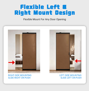 Miroir pleine longueur <span class=keywords><strong>avec</strong></span> système coulissant invisible pour <span class=keywords><strong>dressing</strong></span> intérieur, cadre fin, effet flottant, fixation murale, gain de place - Product Image 3