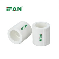 Fabricants de raccords de tuyaux PPR IFAN Premium, raccords à emboîtement égal blancs 20-63 mm, raccords de tuyaux PPR