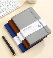Carnet en cuir PU A5 avec logo personnalisé, couverture rigide, fermeture élastique, journal d'affaires, planificateur, cadeau d'entreprise, bloc-notes promotionnel, agenda
