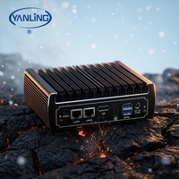 Yanling N13L2 8th Generation Core Mini computadora de Control Industrial Dual Network Fanless Linux Downloader Small Mini PC para quiosco