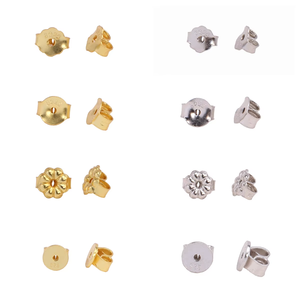 Accesorios para Pendientes, Tapones para Pendientes de Plata de Ley 925, Tapones para Orejas de Silicona Plástica - Product Image 1
