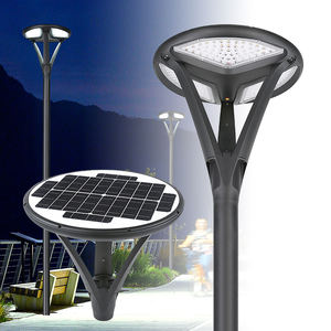 Lampes solaires LED de jardin à poteau, super lumineuses, étanches, en aluminium moulé sous pression, à commande lumineuse, 50 W, SMD, IP65 - Product Image 1