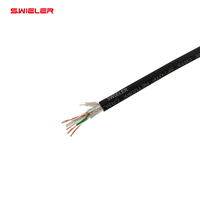 Console de mixage DMX pour scène, câble réseau Ethercon Cat 6, 24AWG 0,22 mm, blindage en cuivre OFC, gaine flexible, câble LAN Cat6 SF UTP, 100 m