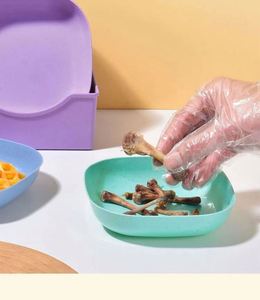 Nuevo Plato para Huesos Creativo para el Hogar, Plato de Plástico para Huesos, Linda Caja de Almacenamiento, Plato para Aperitivos con Base - Product Image 5