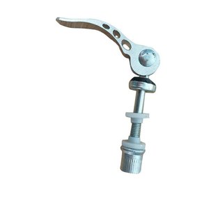 Abrazadera de liberación rápida para sillín de bicicleta de aleación de aluminio, color plateado, ajuste universal - Product Image 1