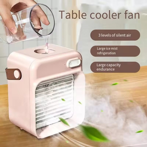 Ventilateur climatiseur portable de bureau rechargeable avec poignée, mini-refroidisseur d'air évaporatif domestique - Product Image 3
