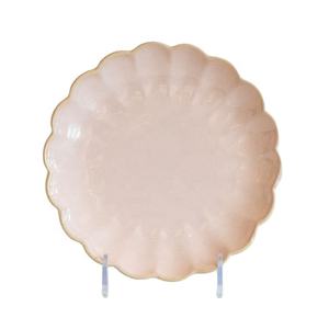 Platos nórdicos Plato Esmalte reactivo Rosa Irregular Platos Conjuntos Cena 20cm Plato lateral de boda - Product Image 1