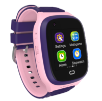 Jam Tangan Pintar 4G GPS dengan Slot Kartu SIM, Tahan Air IP67, Layar TFT, Tombol SOS, Panggilan Video, 7 Permainan untuk Anak-anak