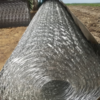Grillage hexagonal galvanisé de 0,9 mm avec revêtement PVC pour poulaillers, clôtures en fil de fer et caisses gabions